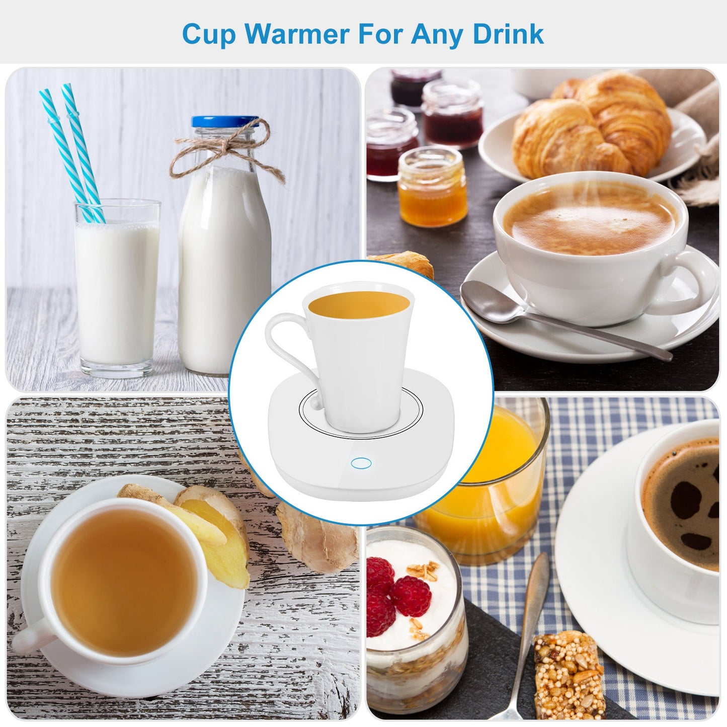 Electric Coffee Mug Warmer - Auto Shut Off Cup Heater Pad