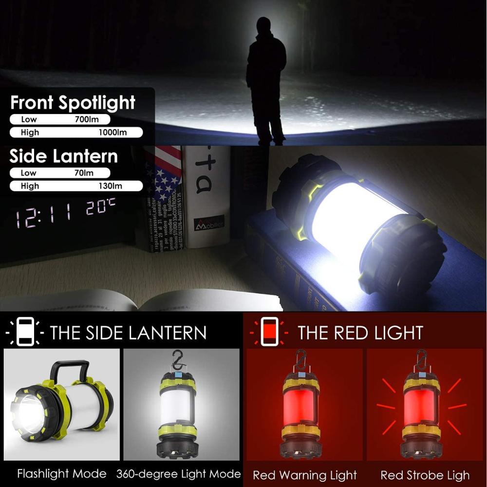 Outdoor Emergency Camping Light Flashlight Rechargeable Battery Power Bank - Ectron Online