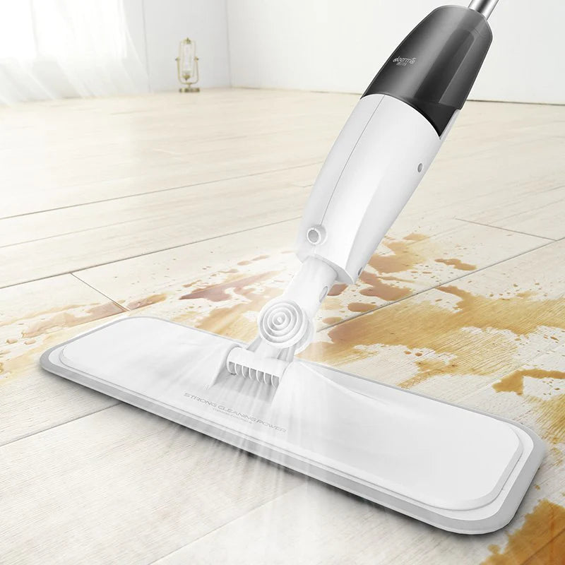 Origine Xiaomi Deerma Pulvererisation D''eau Balayeuse Mijia Nettoyant Pour Plancher En Fiber De Carbone Vadrouilles 360 Rotation Tige 350 Ml R Servoir Pilation Vadrouille - Ectron Online
