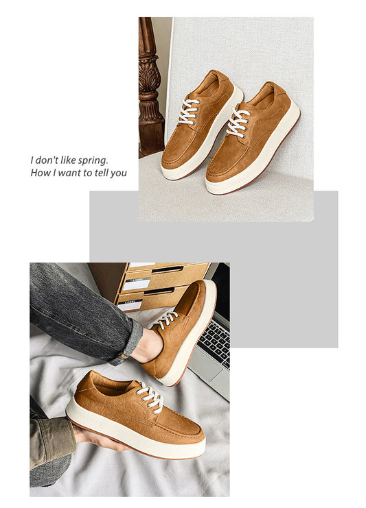 Men’s Lace-Up Platform Shoes – Stylish & Comfortable Casual Wear Casual Men's Lace-up Platform Casual Sho | Ectron Online