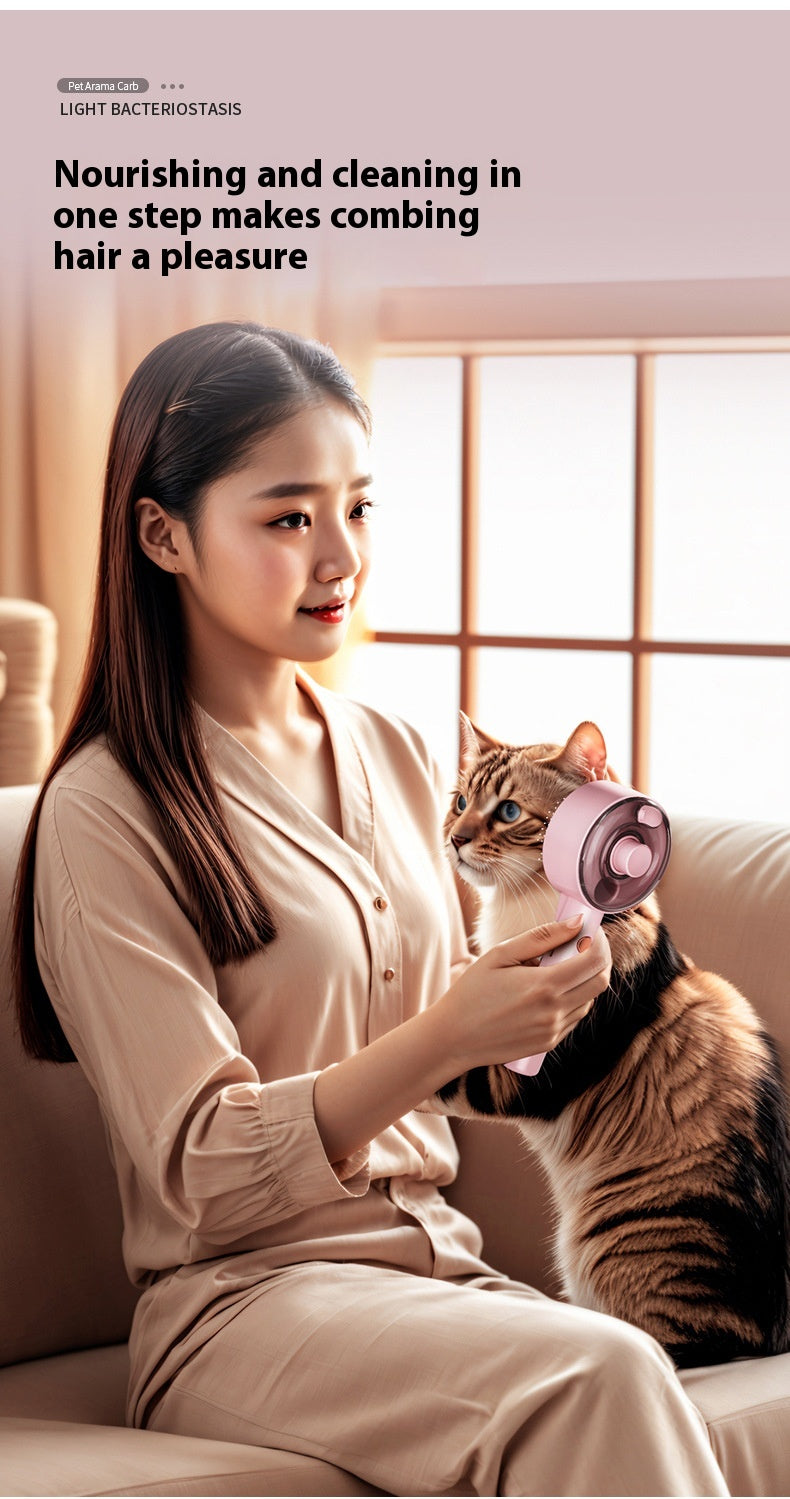 Animal Hair Remover Brush Dog And Cat Steam Brush Pet Self Cleaning Dog Brush Grooming Removes Cat Hairs Cat Dog Accessories Pet - Ectron Online