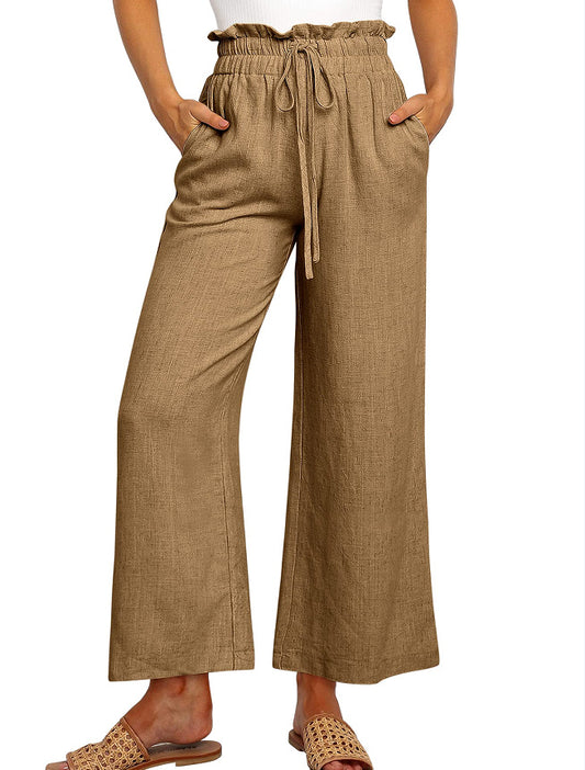 Lace-Up Wide Leg Pants Wide Leg Pants | Ectron Online