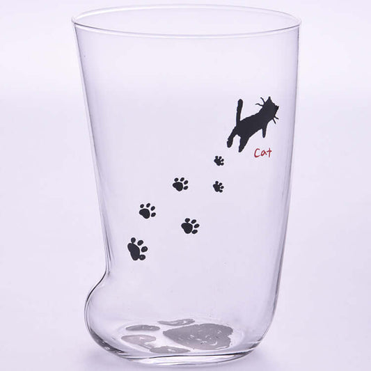 Creative Cat Paw Glass Mug - Cute Tiger Paw Coffee Tumbler