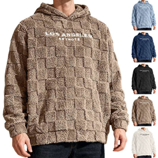 Men's Loose Fit Embroidered Hoodie