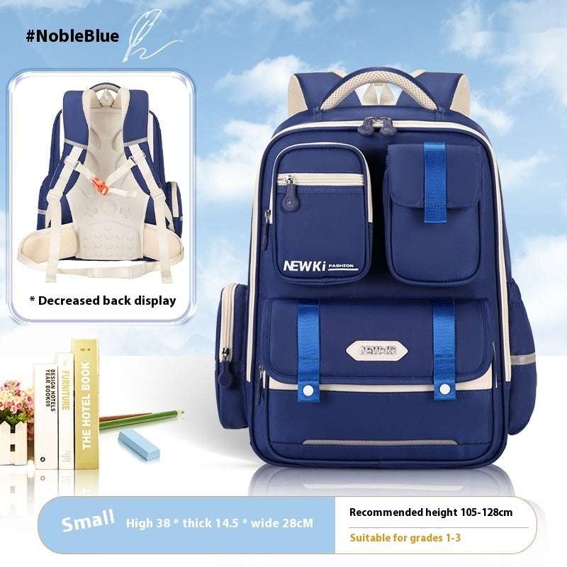 Children's Spine Protection Good-looking Multi-compartment Burden Reduction Schoolbag