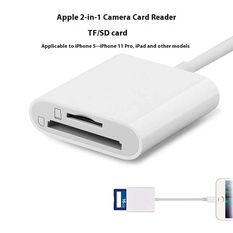 Mobile Phone Applicable Camera Card Reader Adapter OTG Data Cable - Ectron Online