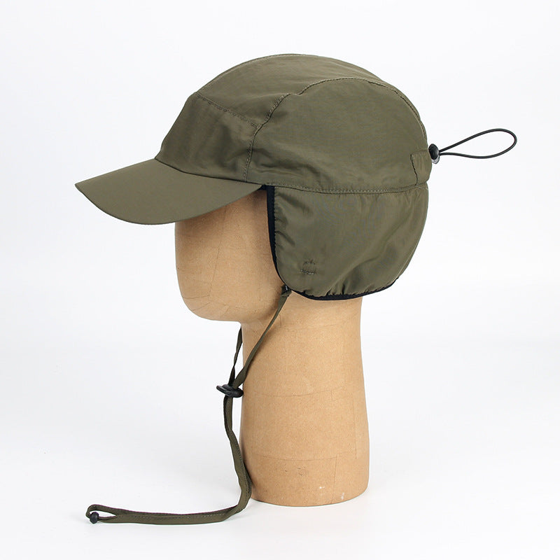 Water Repellent Warm With Velvet Baseball Earmuffs Hat