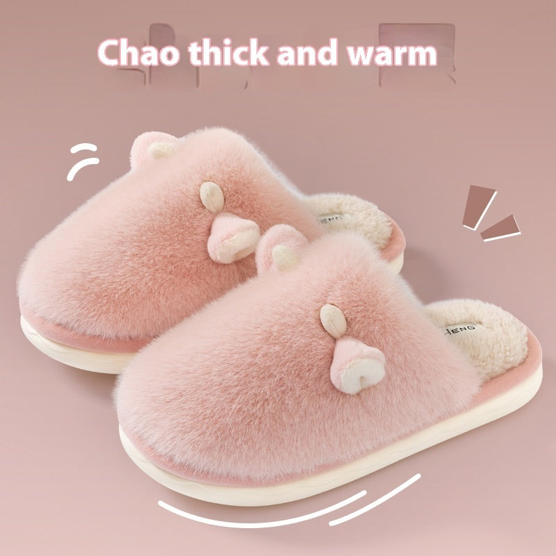New Autumn And Winter Interior Home No-skid Floor Warm Shoes