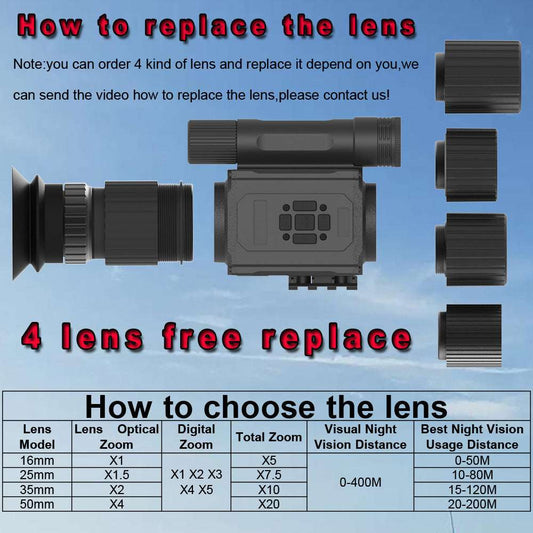 NK008 Infrared Telescope HD Shimmering Night Vision Instrument