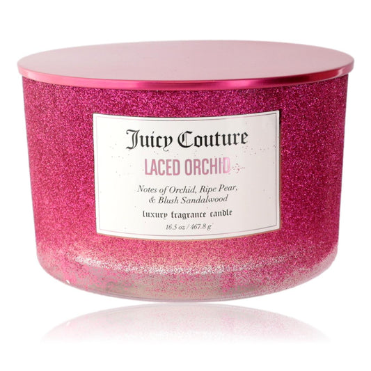 Juicy Couture 16.5 oz Soy Wax Blend 3 Wick Candle - Laced Orchid