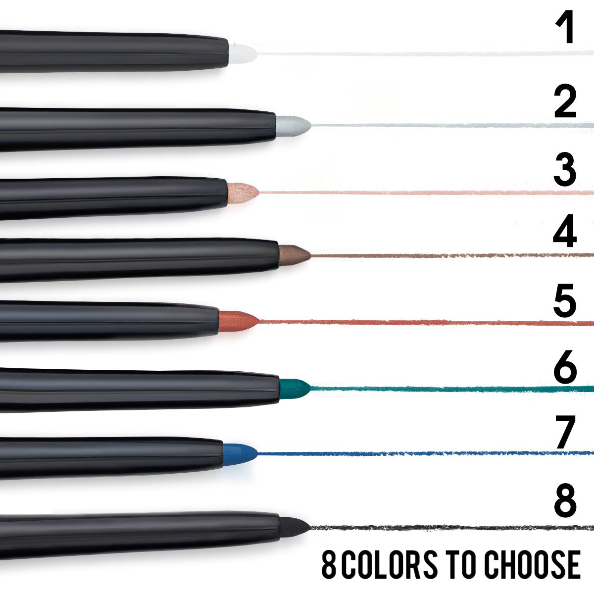 colorful eyeliner pencil