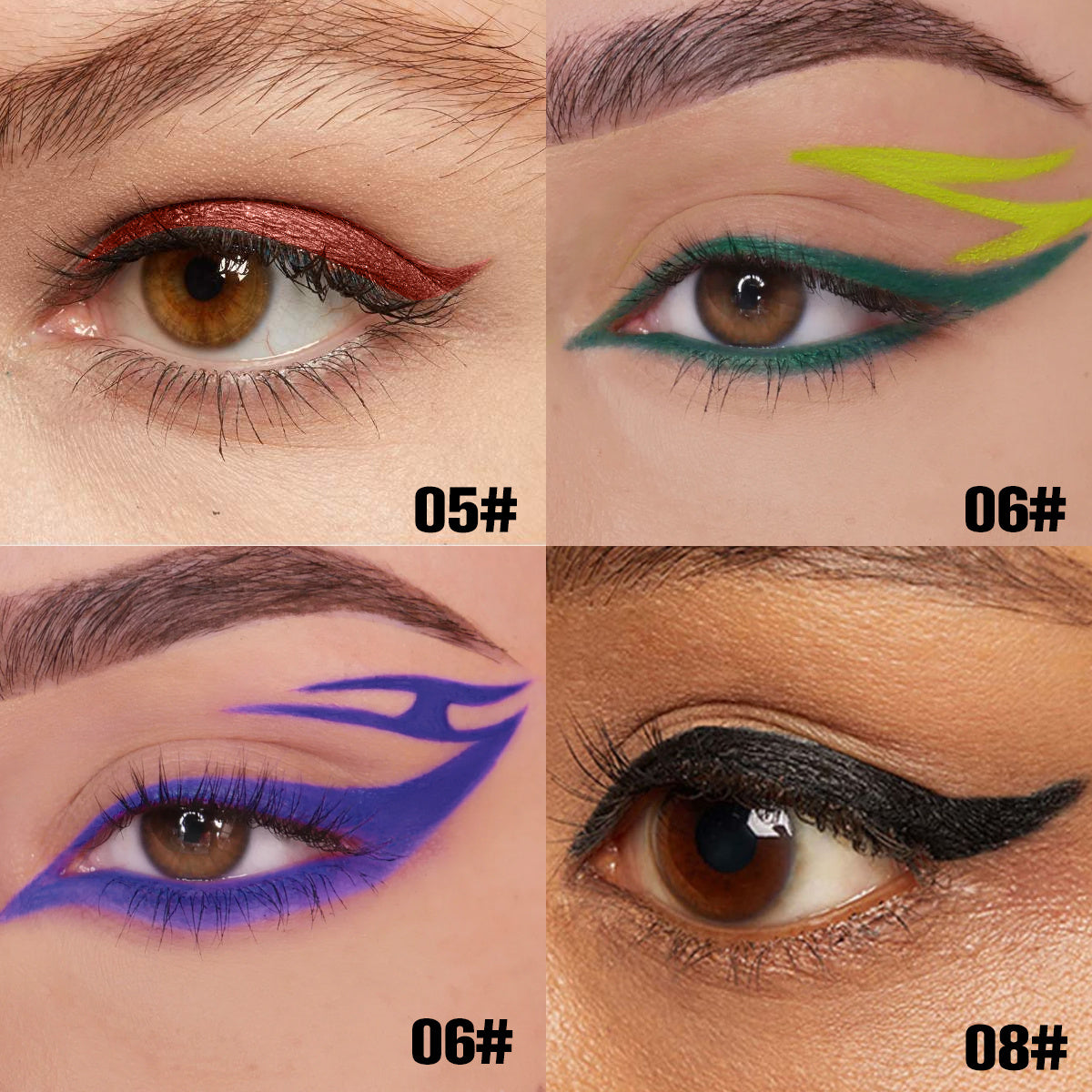 colorful eyeliner set