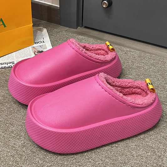cotton slippers female winter home outside wear