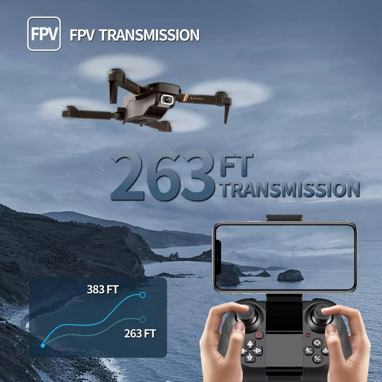UK 4DRC V4 Foldable Mini Drone With Camera 4K 1080P HD Drone ,3 Batteries,Drones For Adults Kids,Remote-controlled Quadcopter,Logistics Is Randomly Sent By Evri,Royal Mail,Amazon Logistics,