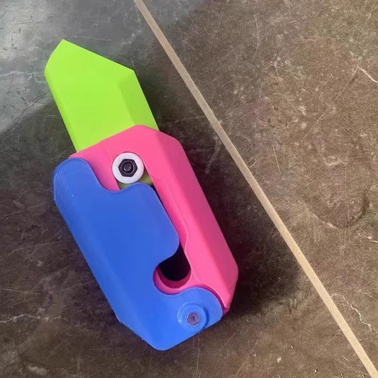 Jumping Knife Pendant | 3D Printed Toy for Children 3D Printing Gravity Cub Jumping Small Radish Knife Mini Model Student Prize Pendant Decompression Toy For Children Gift | Ectron Online