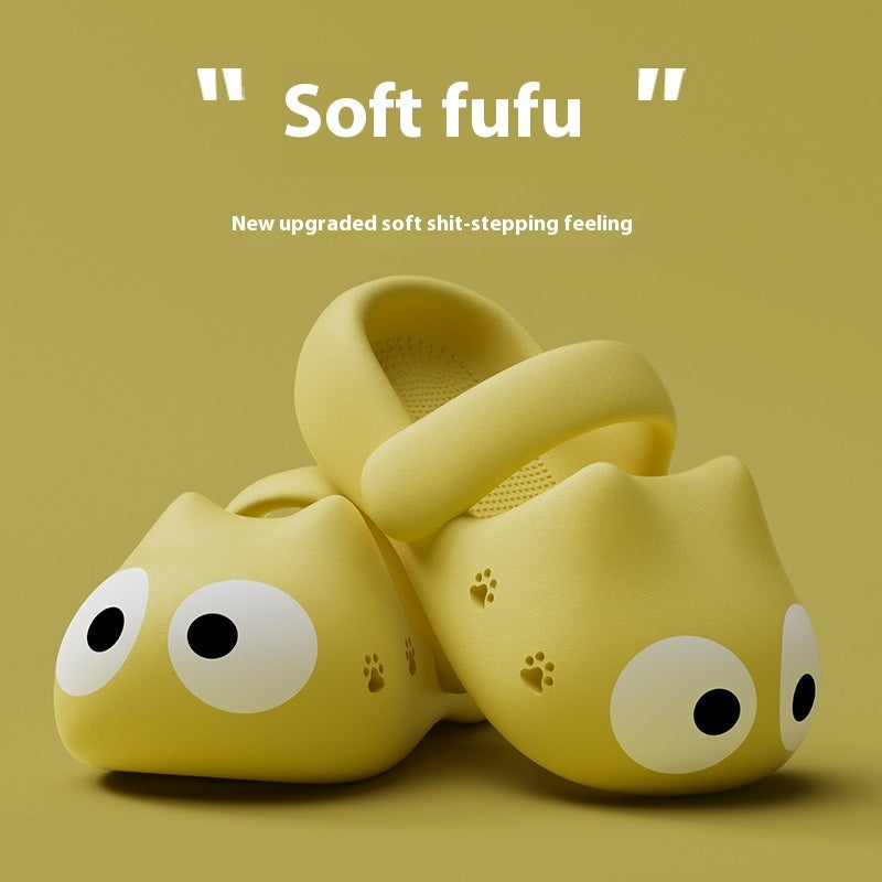 Women's Poop-like Closed Toe Cute Hole Shoes Non-stinky Feet Non-slip