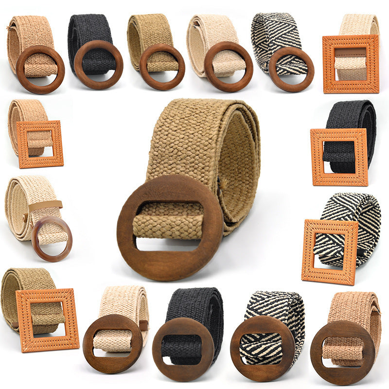 Bohemian Holiday Linen Woven Belt