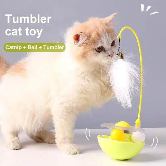Cat Toy - Cat Teaser - Cat Wand - Pet Toy 360-degree Rotating Cat Toy | Ectron Online