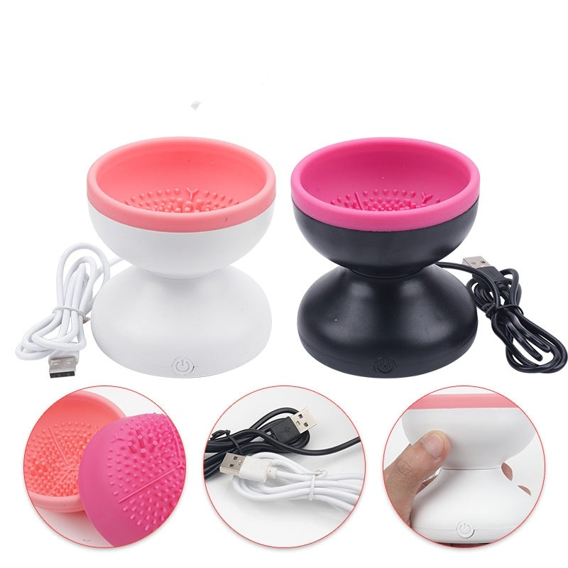 Electric Makeup Brush Cleaner Machine Portable Automatic USB Cosmetic Brush Cleaner Tools For All Size Beauty Makeup Brushes Set - Ectron Online