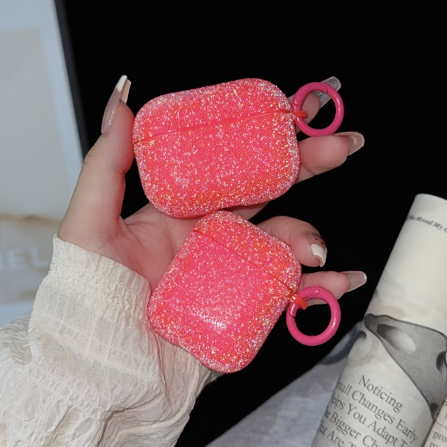 Fine Rhinestone Crystal Particle Bluetooth Headset Protective Cover Earphone Case - Ectron Online