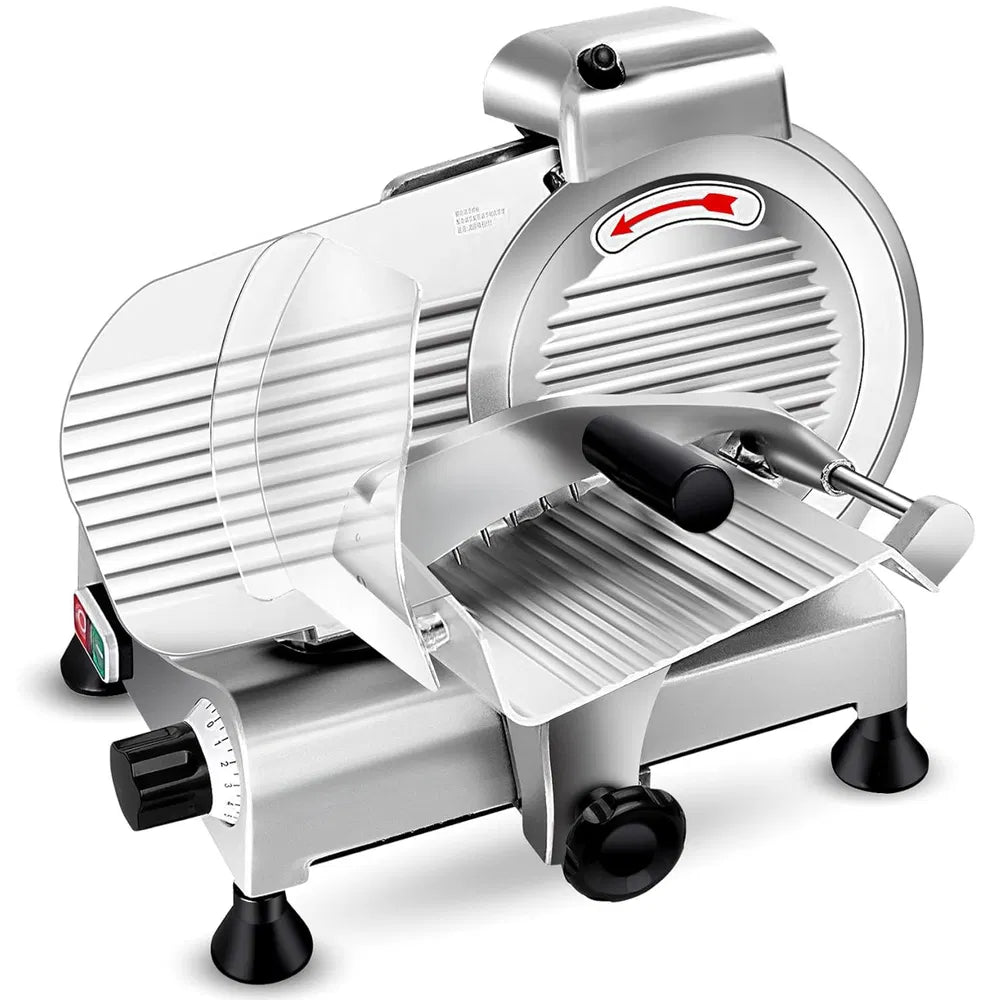Commercial Electric Meat Slicer - 240W Frozen Food & Deli Slicer (8.5/10 Inch)