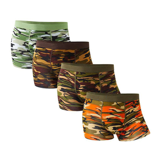 Men’s Camouflage Modal Boxers – Mid-Waist Breathable Underwear Camouflage Men's Underwear Modal Breatha | Ectron Online