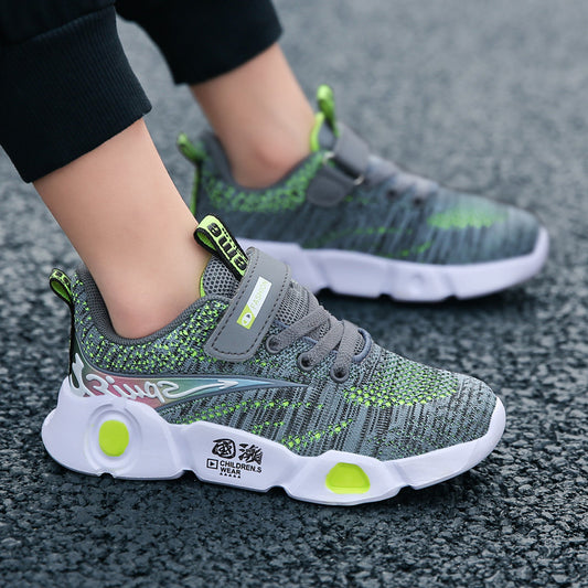 New Flying Knitted Sneakers for Kids & Men Hot Sell Children's New Men's Flying Kni | Ectron Online