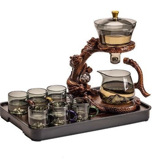 Dragon Year Automatic Lazy Glass Tea Set Dragon Year Lazy Glass Automatic Tea Set | Ectron Online