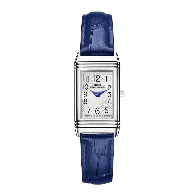 Flip Women's Square Leather Strap Watch - Ectron Online