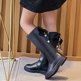 Explosive Style Children's Shoes British Retro Leather Boots