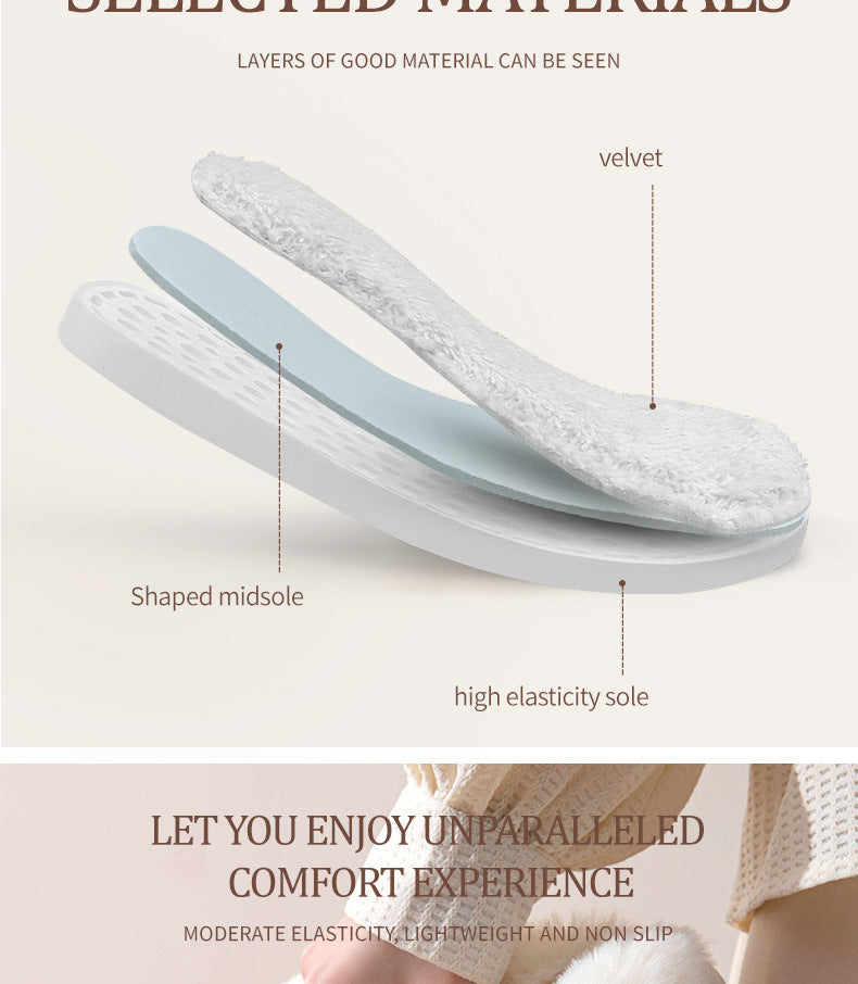 Fluffy Slippers Autumn Winter Home Indoor Cotton Slippers Warm Slugged Bottom Home