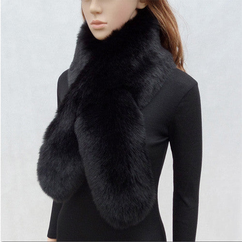 Women's Faux Fur Collar Shawl
