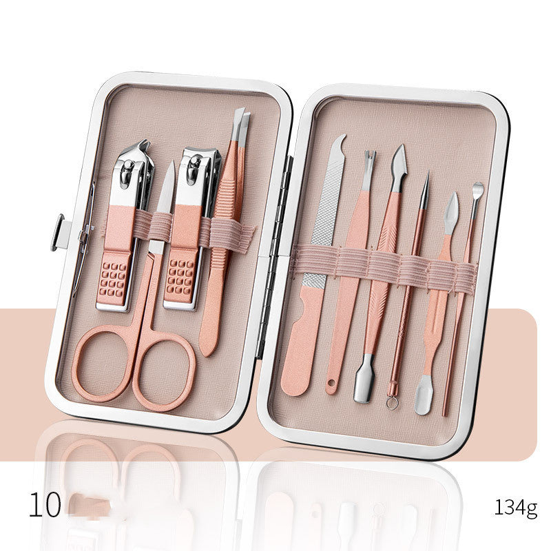 Professional Scissors Nail Clippers Set Ear Spoon Dead Skin Pliers Nail Cutting Pliers Pedicure Knife Nail Groove Trimmers - Ectron Online