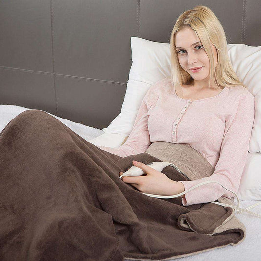 Soft Flannel Electric Heating Blanket Double-layer Washable Rug