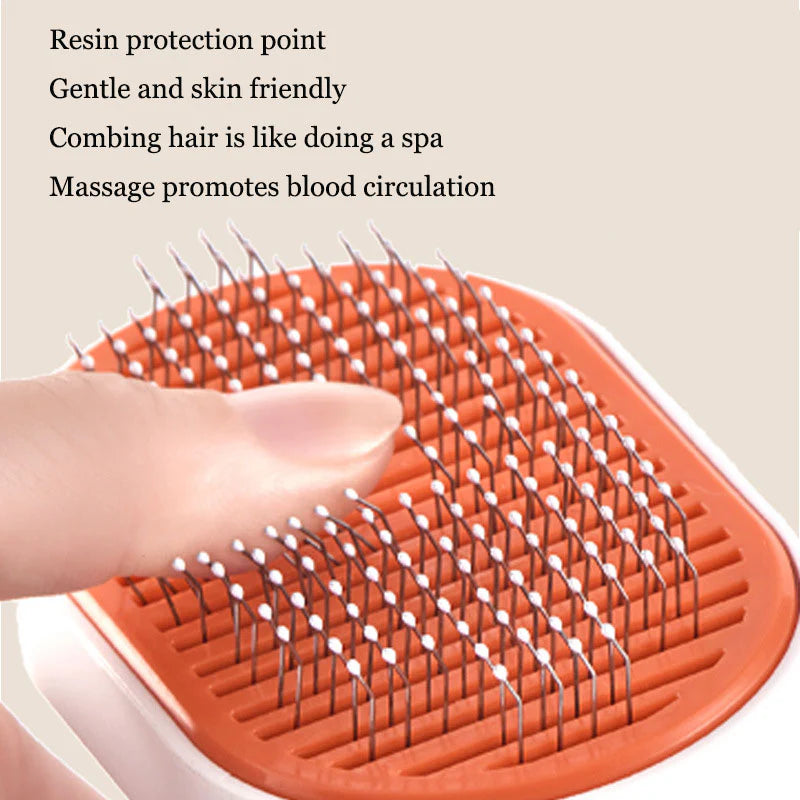 Pet comb, pet hair removal brush, cat and dog comb, automatic hair removal and beauty brush - Ectron Online