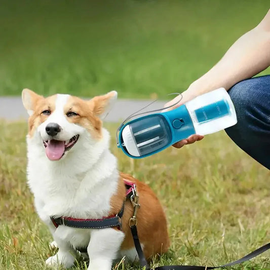 Dog Water Cup Drinking Food Garbage Bag Three-in-one Portable Small Multi-functional Pet Cups Pets Supplies - Ectron Online