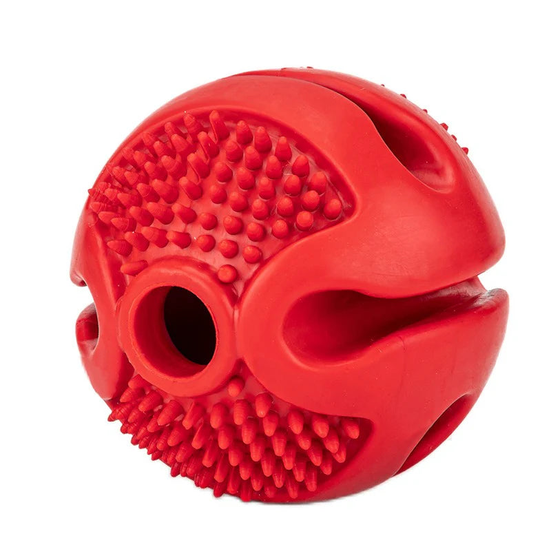 Rubber leakage food ball solitary card food device elastic solid ball teeth cleaning and grinding - Ectron Online