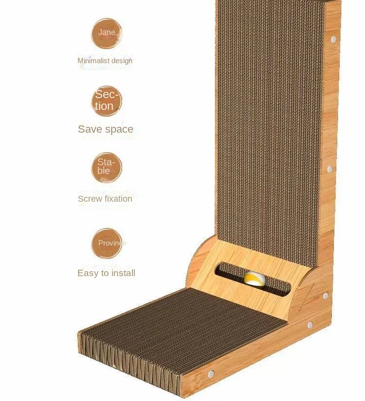 Furniture Cat Scratching Post L-shaped Cat scratch Board Wear-resistant Cat Scrapers Training Grinding Claw ToysCat Scratcher - Ectron Online