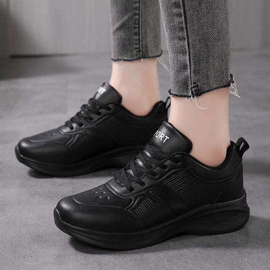 Women's Pure Black Sneakers for Autumn Pure Black Sneakers Women's Autumn | Ectron Online