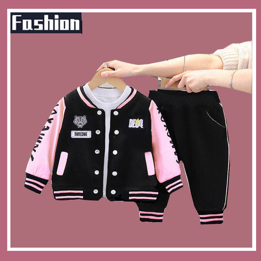 Boys' Baseball Jacket | Korean Two-piece Set Boys Baseball Jacket Korean Two-piece Se | Ectron Online