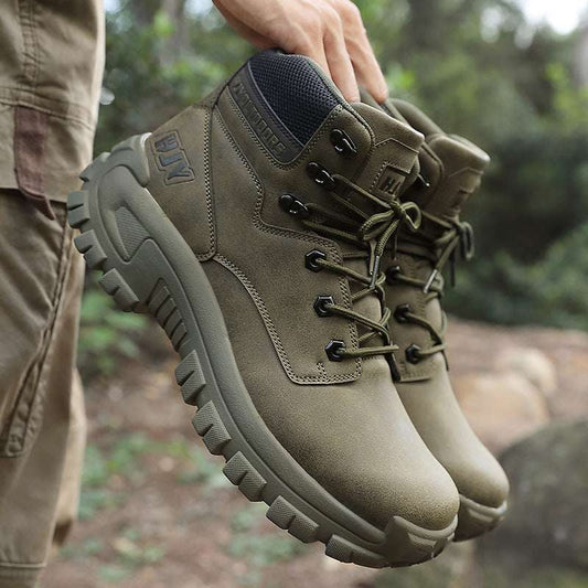 Men's High-Top Hiking Boots | Large Size Outdoor Training Shoes High-top Hiking Boots Outdoor Large Size | Ectron Online