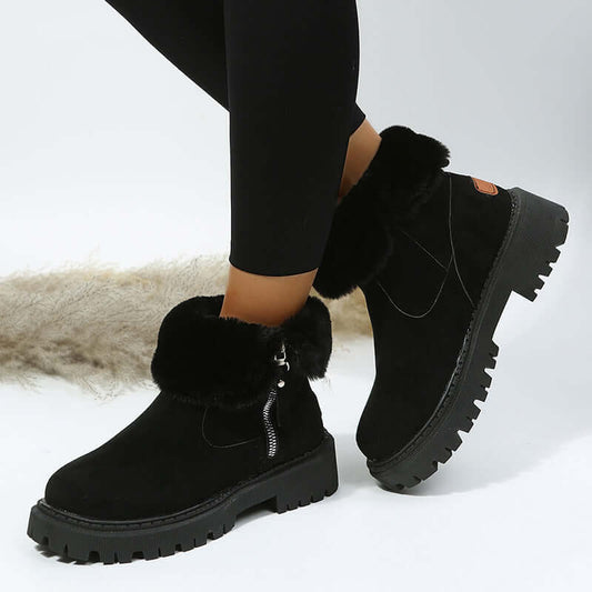Plus Size Snow Boots Snow Boots Velvet Warm Cotton Shoes Plus | Ectron Online