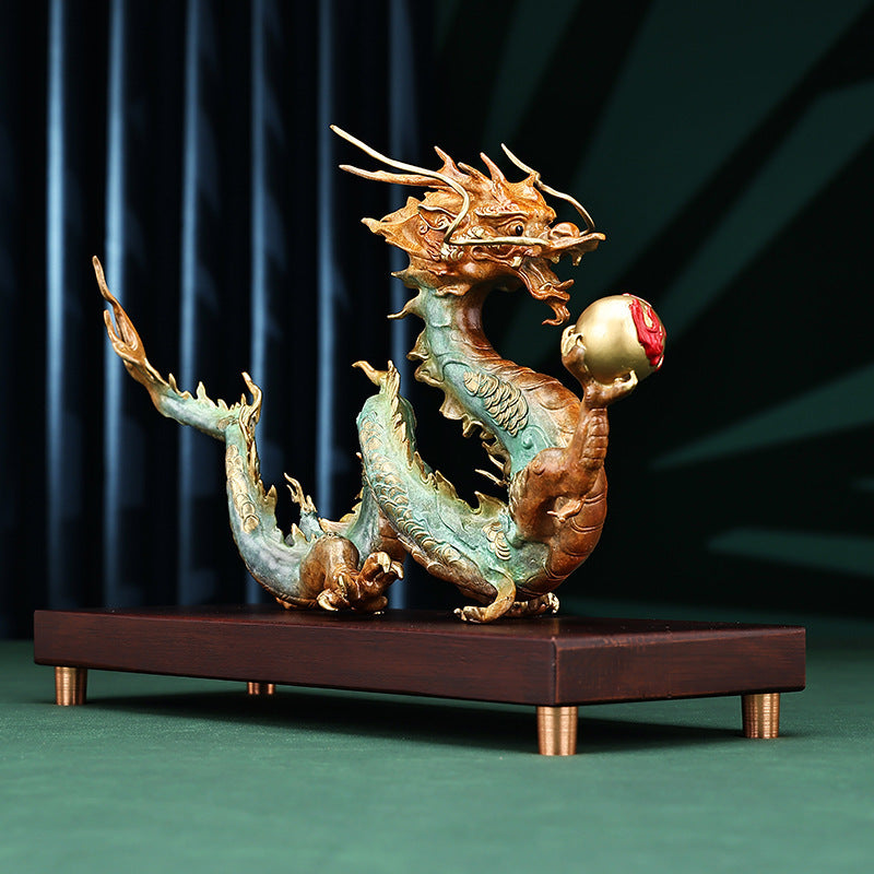 Household Brass Longteng Four Seas Ornament Decoration - Ectron Online