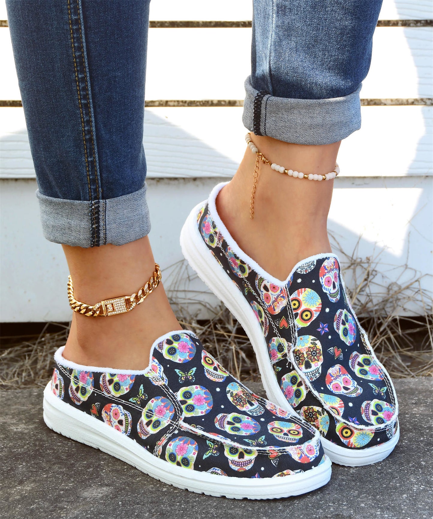 Spring And Summer New New Stylish Slippers Outer Wear Floral Cloth Shoes Spring And Summer New New Stylish Slippe | Ectron Online