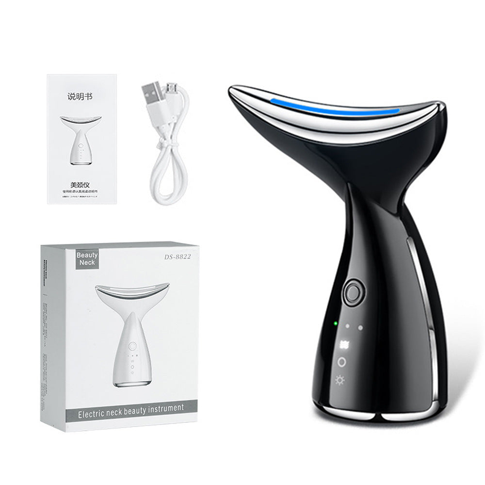 EMS Microcurrent Neck Face Beauty Device With 3 Colors LED Photon Therapy Skin Tighten Reduce Double Chin Face Lifting Devices - Ectron Online