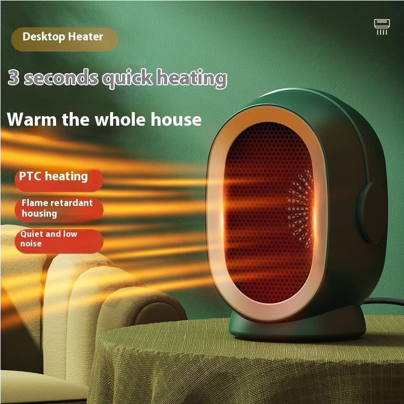 800W Mini Electric Fan Heater - Portable Heater for Office & Home