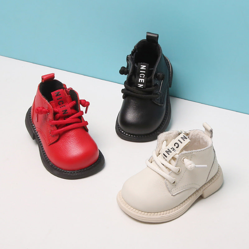 Baby Soft-soled Toddler Shoes Boys' Short Winter Children's Boots