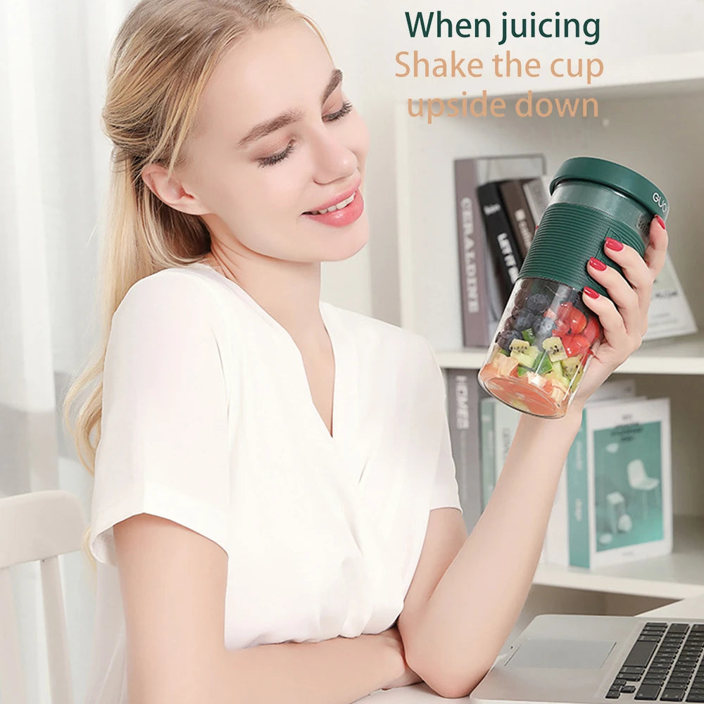 Mini USB Rechargeable Portable Blender Electric Fruit Juicer Kitchen Smoothie Maker Lightweight Sports Bottle Multifunction Blender - Ectron Online
