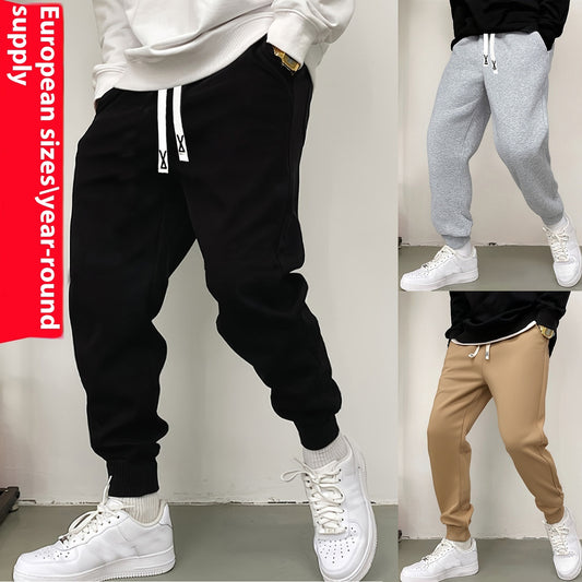 Loose Ankle-Cuff Sweatpants for Men Pants Men Ankle-tied Sweatpants Spring A | Ectron Online