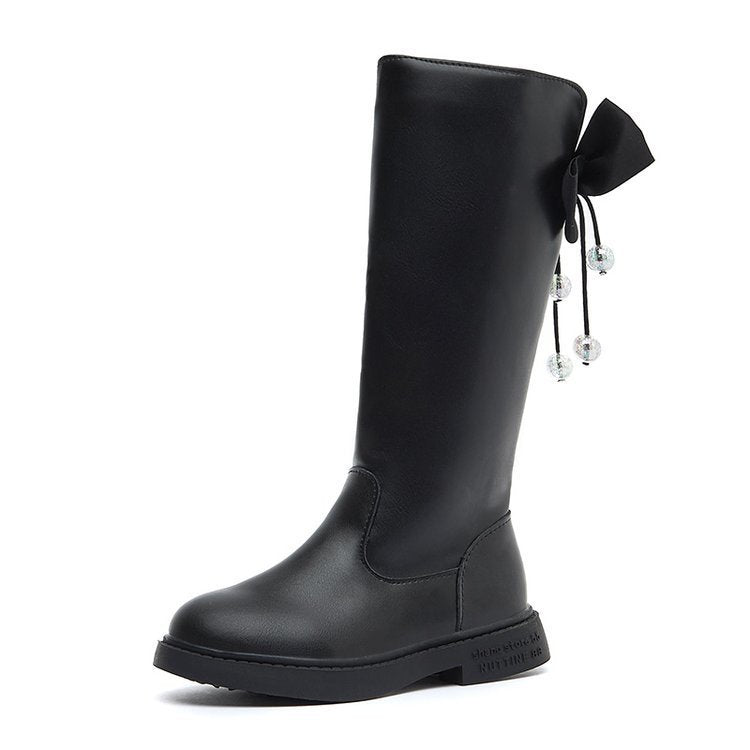 Explosive Style Children's Shoes British Retro Leather Boots